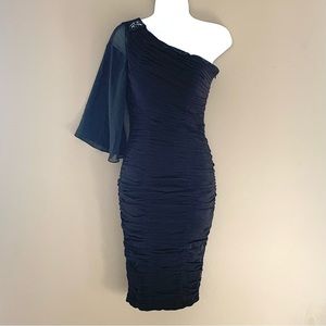 Signature by Sangria black cocktail dress